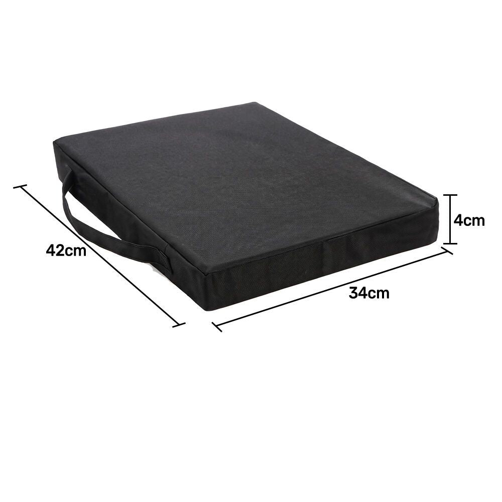 EQUIPMED Portable Padded Stadium Seat, Black