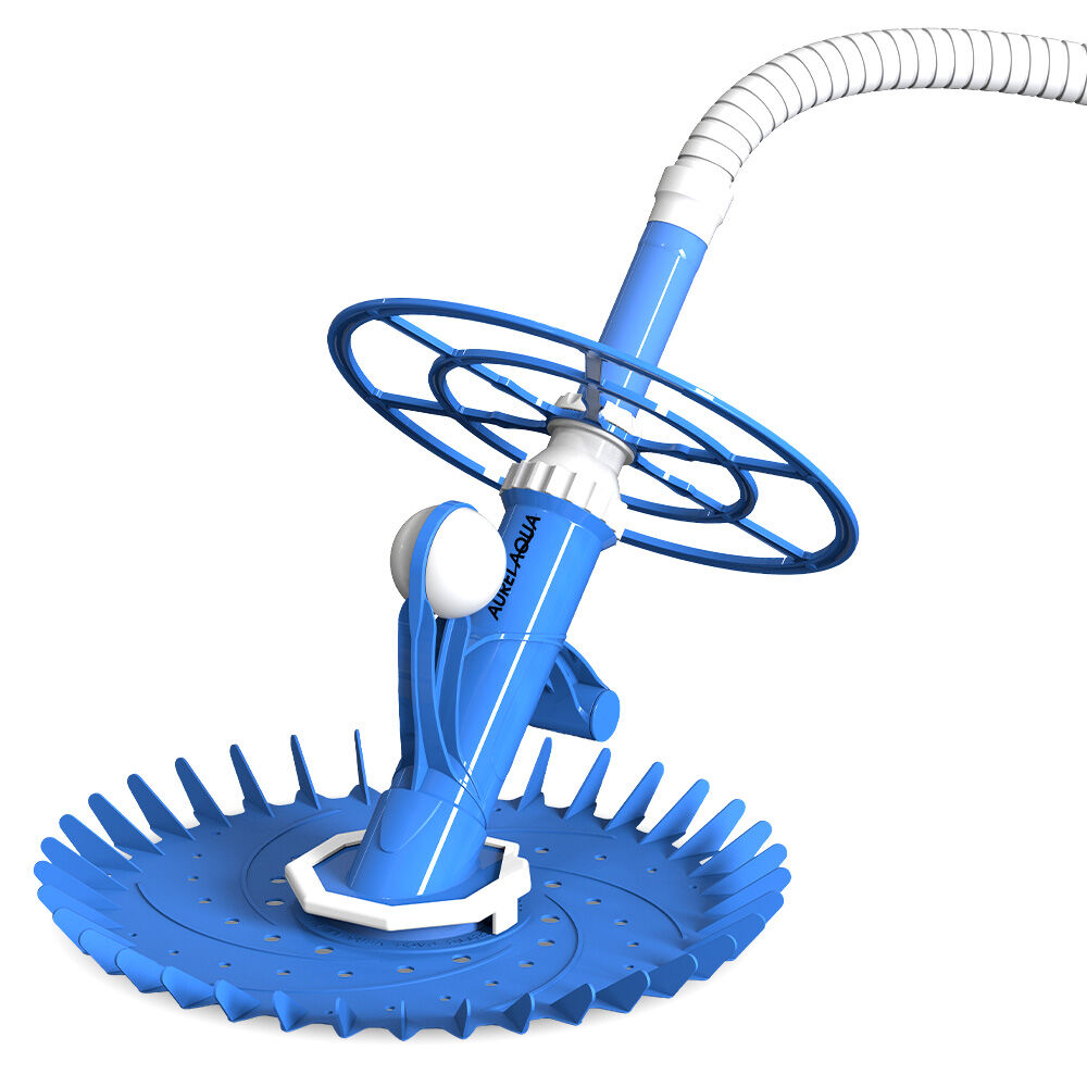 AURELAQUA Automatic Pool Cleaner, Flow-valve Suction Tech for Floors, Walls &amp; Waterline