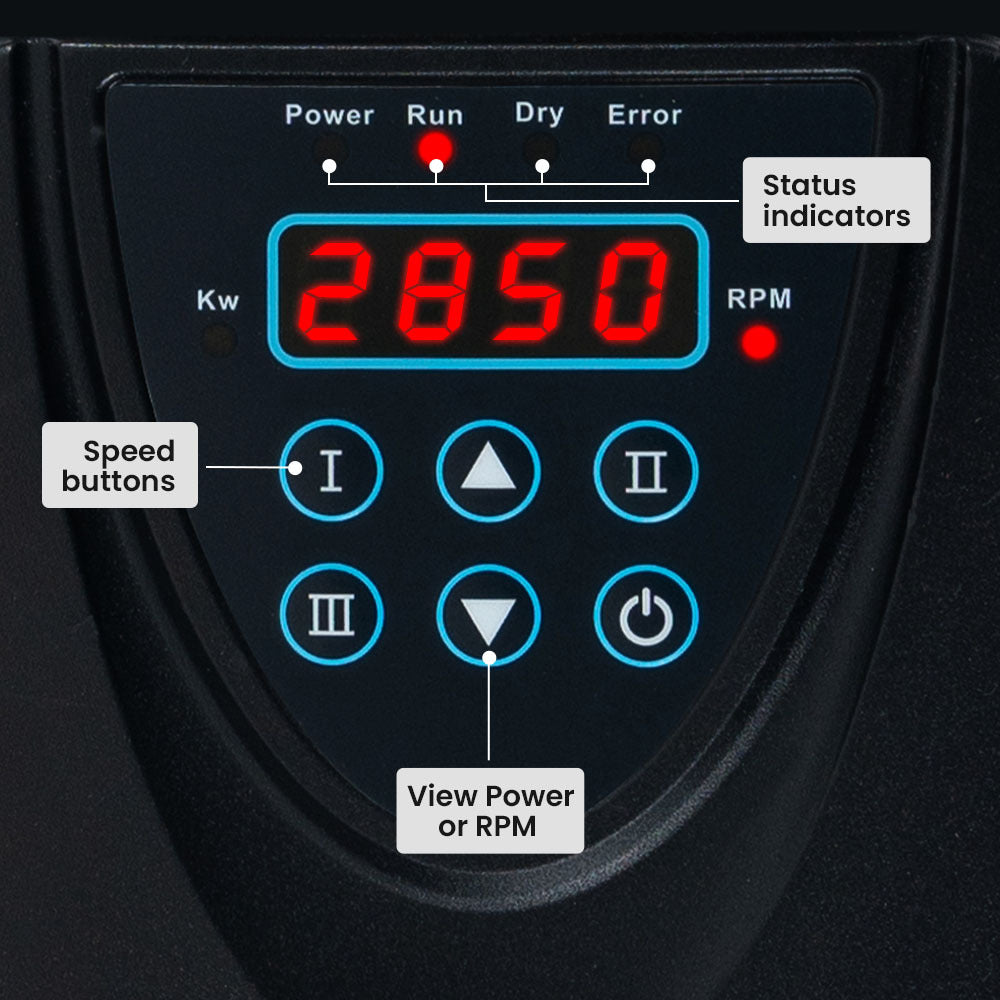 PROTEGE Variable Speed Pump, 1.0HP, 3 Speeds, Quiet, Economical, for Swimming Pool and Spa