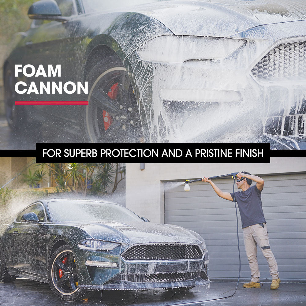 JET-USA RW545 Electric High Pressure Washer, 3000PSI Water Cooled Motor, 2 Nozzles, Brush Head, Deck Cleaner, Detergent Bottle