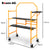 BAUMR-AG Mobile Scaffold Platform, 226kg Load, Steel Frame, Dual Height, Folding for easy Transport and Storage, Locking Castors, Tool Tray