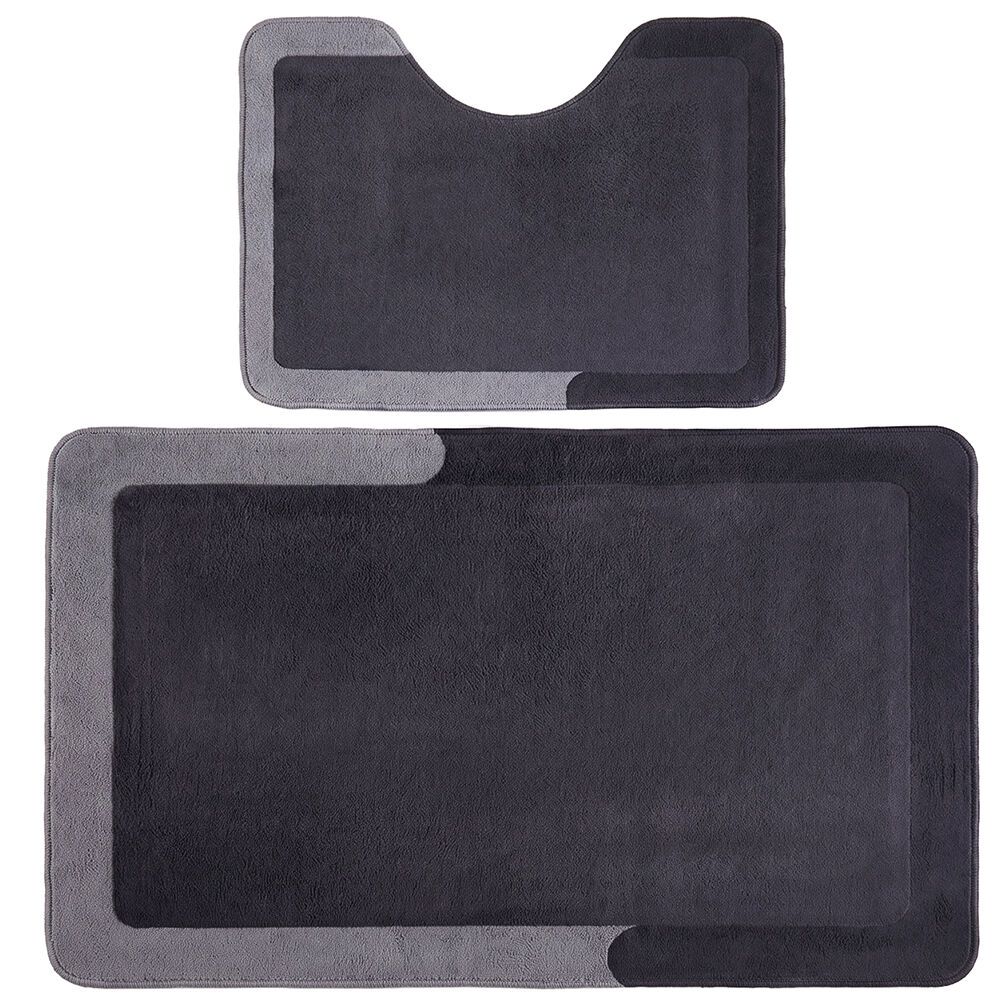 Soft 2-Piece Bathroom Mat Set