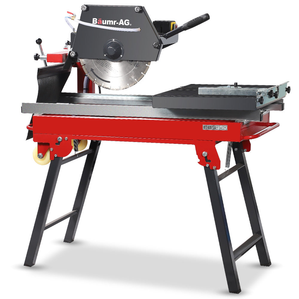 BAUMR-AG 2000W 350mm 14" Brick &amp; Masonry Table Saw, Electric Tile Concrete Cutting, with Stand
