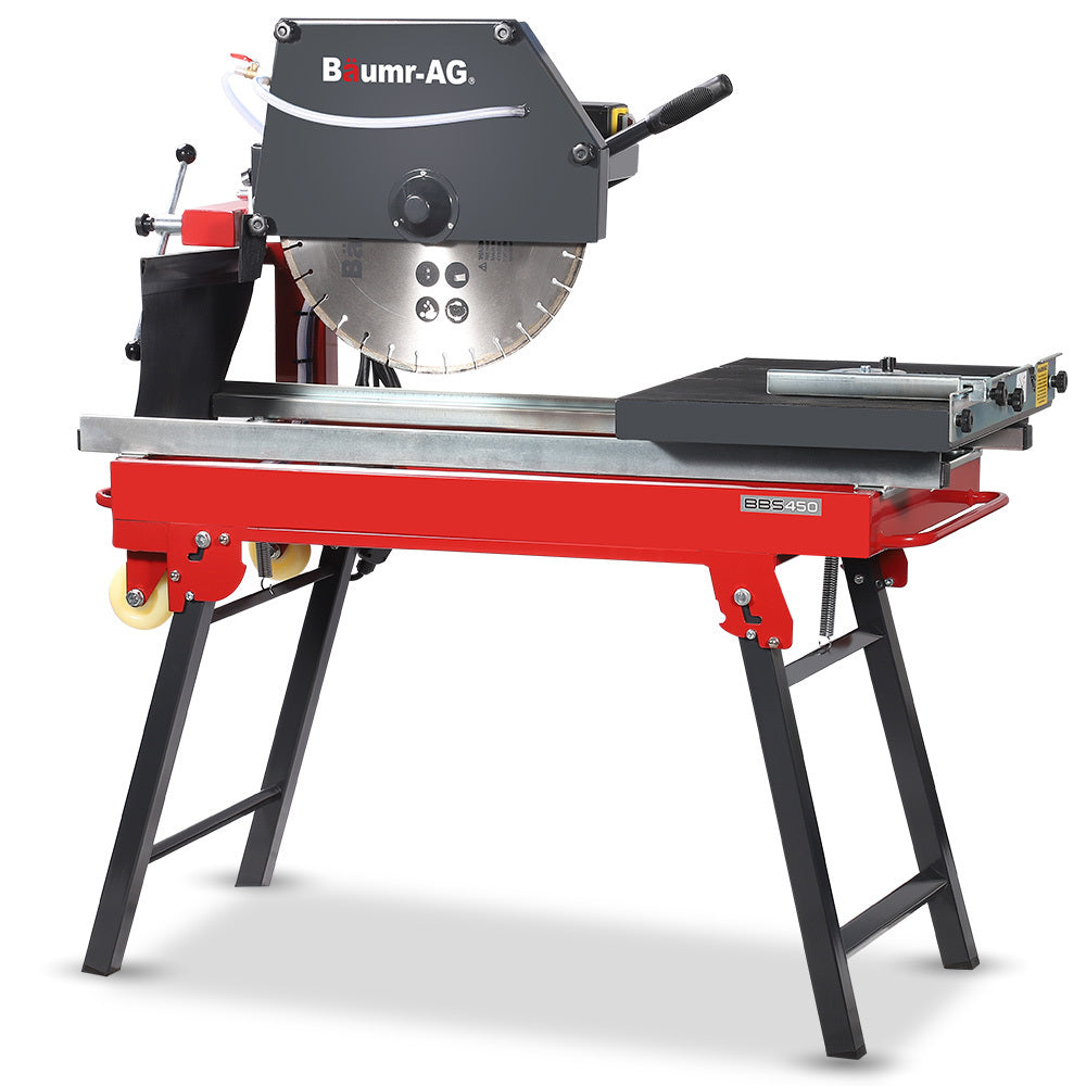 BAUMR-AG 2200W 450mm 18" Brick &amp; Masonry Table Saw, Electric Tile Concrete Cutting, with Stand