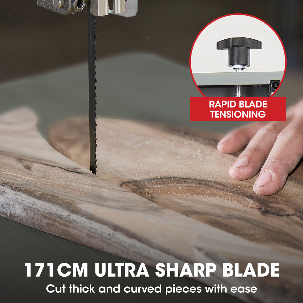 Baumr-AG 500W Wood Bandsaw, Benchtop, 115mm Cutting Depth (BS40)