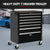 BULLET Pro 7 Drawer Tool Box Cabinet Trolley Storage, Toolbox Garage Organiser Set, Black