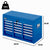 BULLET 9 Drawer Tool Box Chest, Organiser Mechanic Garage Storage Toolbox Set - Blue