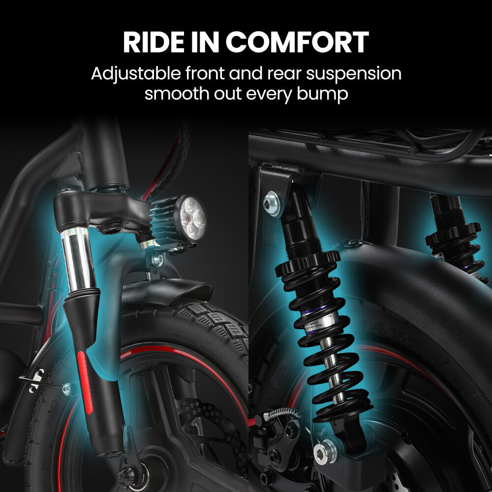 ALPHA Rover Electric Scooter with Seat, 500W 48V 25km/h 30km Range, 14-inch Tyres, Motorised Commuter eScooter for Adults, Black