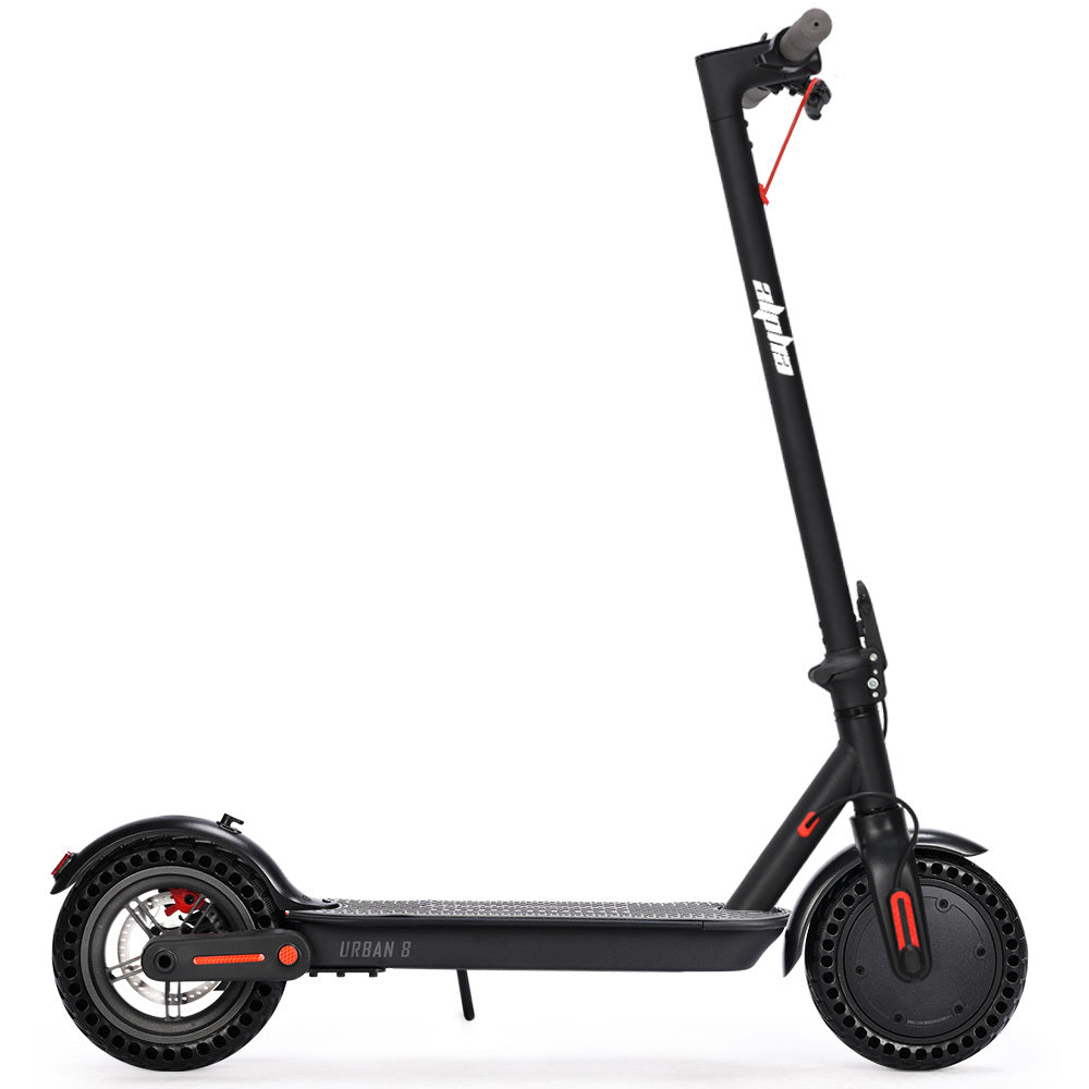 ALPHA Urban 8 Electric Scooter, Suspension, 25km Range, 8.5-Inch Wheels, Brushless Motor, Motorised Commuter eScooter for Adults, Black