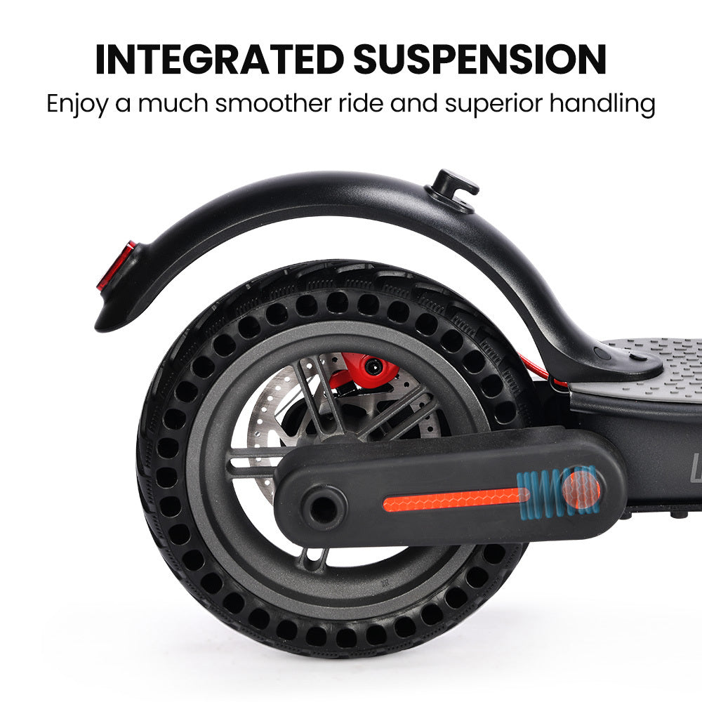 ALPHA Urban 8 Electric Scooter, Suspension, 25km Range, 8.5-Inch Wheels, Brushless Motor, Motorised Commuter eScooter for Adults, Black