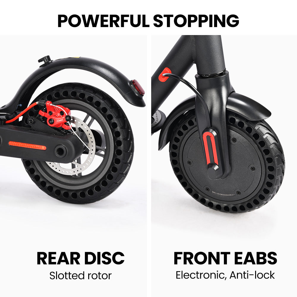 ALPHA Urban 8 Electric Scooter, Suspension, 25km Range, 8.5-Inch Wheels, Brushless Motor, Motorised Commuter eScooter for Adults, Black