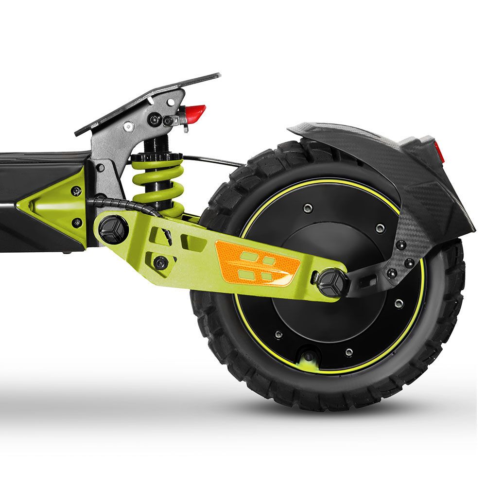 VALK Ego 8 Electric Scooter, 500W, AU Compliant, 48V 13Ah, 55km Max Range, eScooter for Adults, Foldable, Off Road, Black/Green