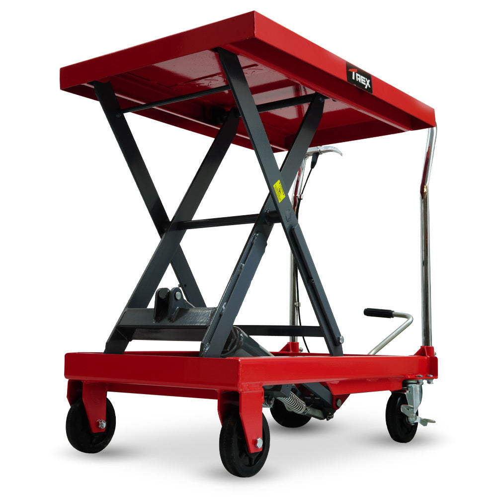 T-REX 500KG Hydraulic Scissor Lift Platform Trolley, Heavy-Duty, for Material Handling