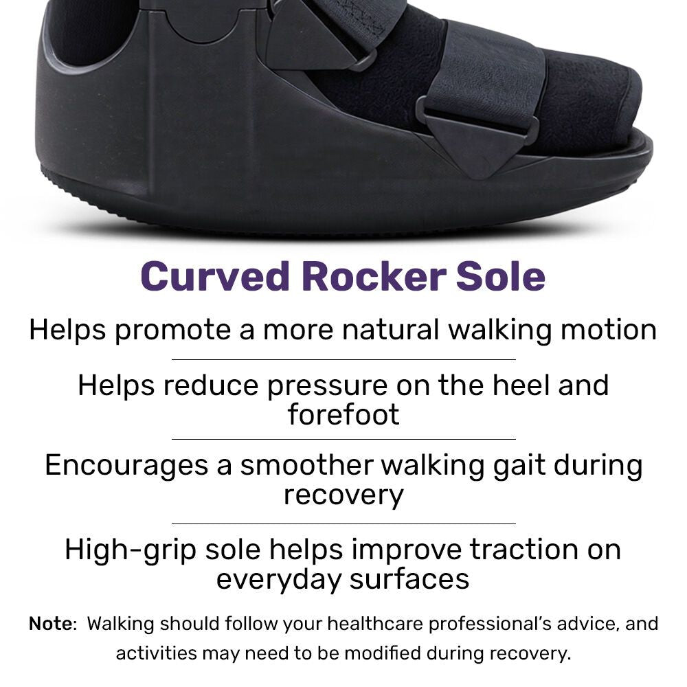 EQUIPMED CAM Walker Moon Boot – Medium, Foot Injury Support, Ankle Recovery, Adjustable Fit, Lightweight Walking Boot