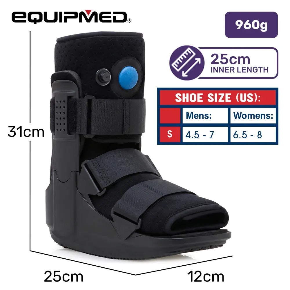EQUIPMED CAM Walker Moon Boot – Medium, Foot Injury Support, Ankle Recovery, Adjustable Fit, Lightweight Walking Boot