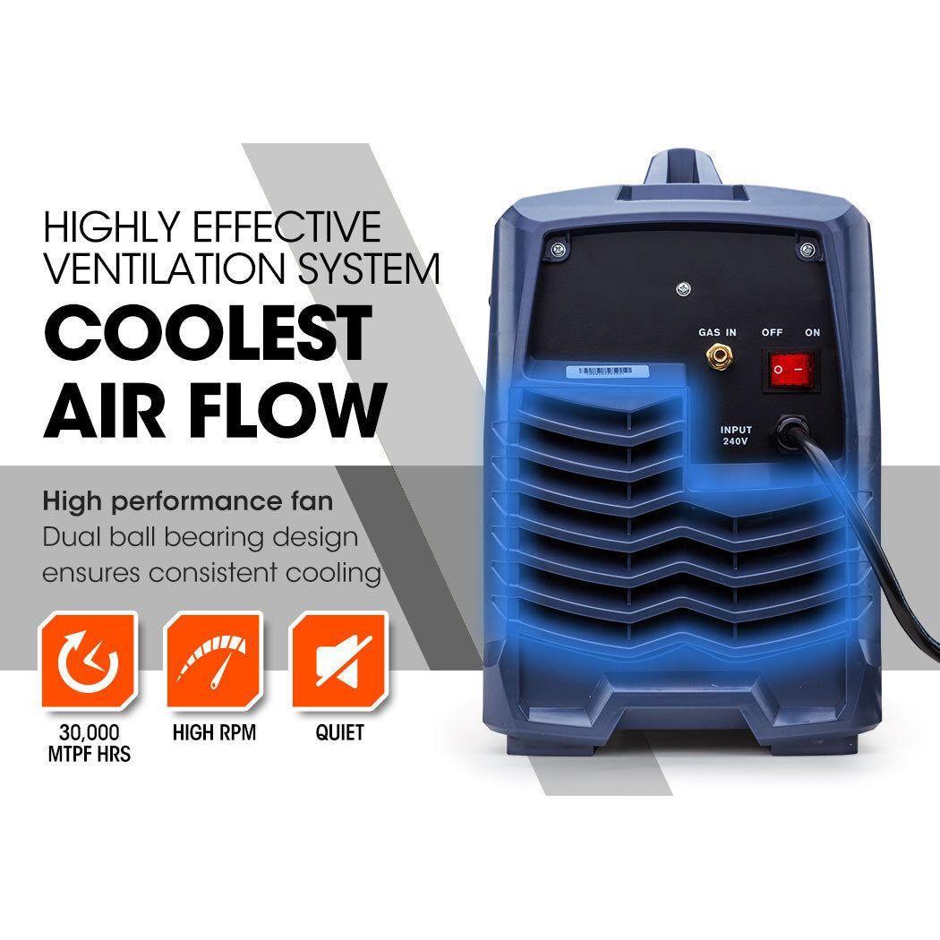 ROSSI 300 Amp MIG Stick Welder, Portable DC Gas Gasless Inverter Welding Machine, 15A Plug