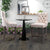 4X Velvet Bar Stools with Studs Trim Wooden Legs Tufted Dining Chairs Kitchen