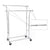 SONGMICS Metal Clothes Rack Stand on Wheels Heavy Duty Silver