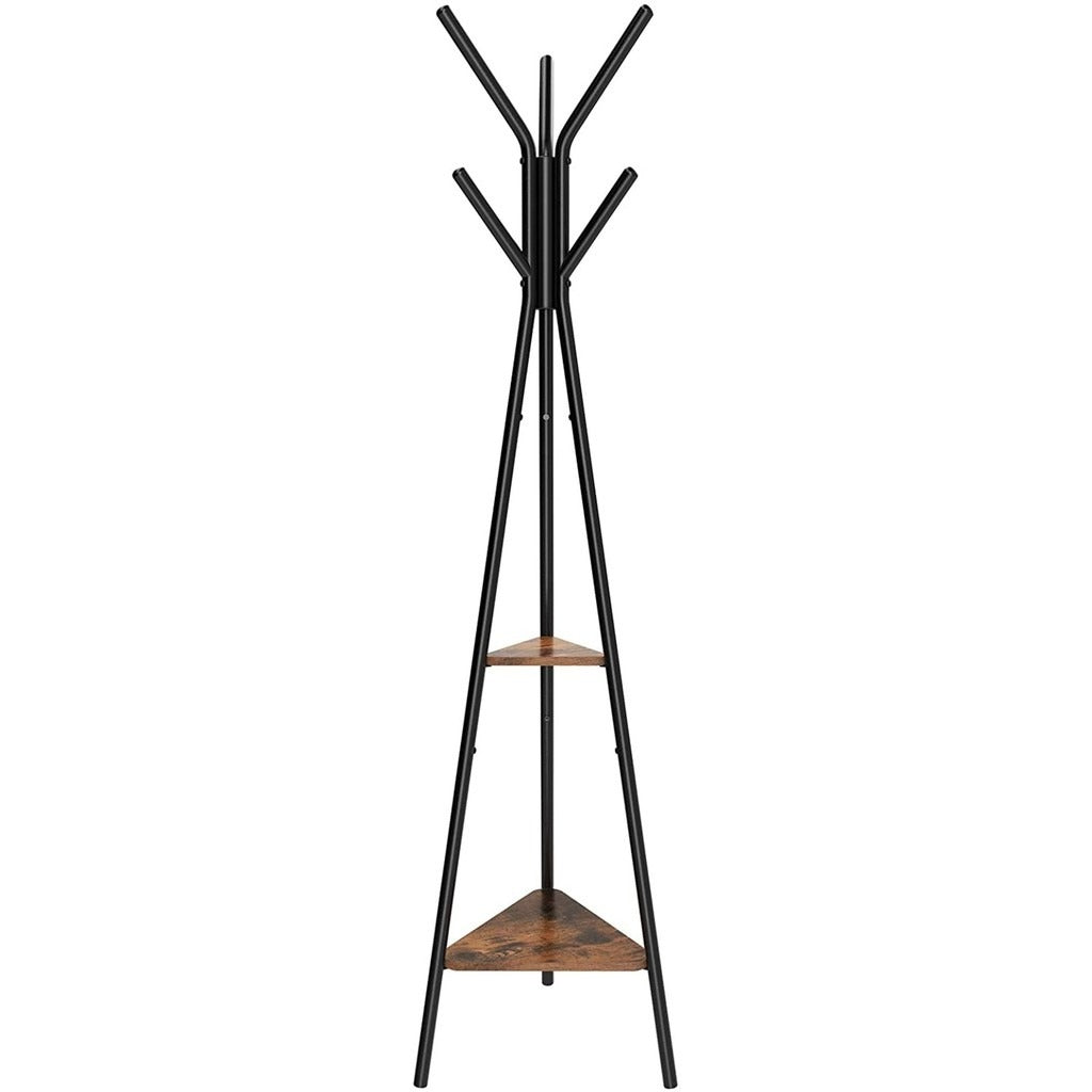 VASAGLE Vintage Coat Rack Stand Black