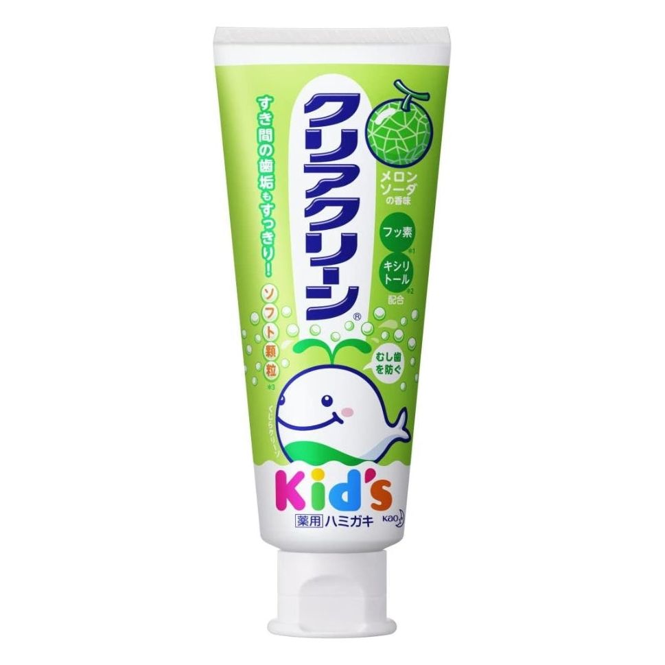 [6-PACK] Kao Japan Fruit Flavored Children's Toothpaste 70g ( 2 Flavors Available ) Melon