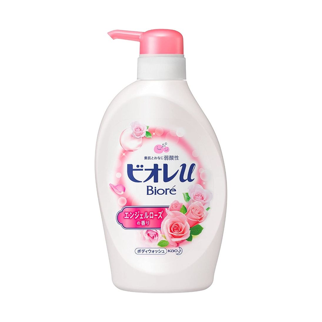 [6-PACK] Kao Japan Biore Soft Acid Hydrating Body Wash 480ml( 2 Scents Available ) Rose