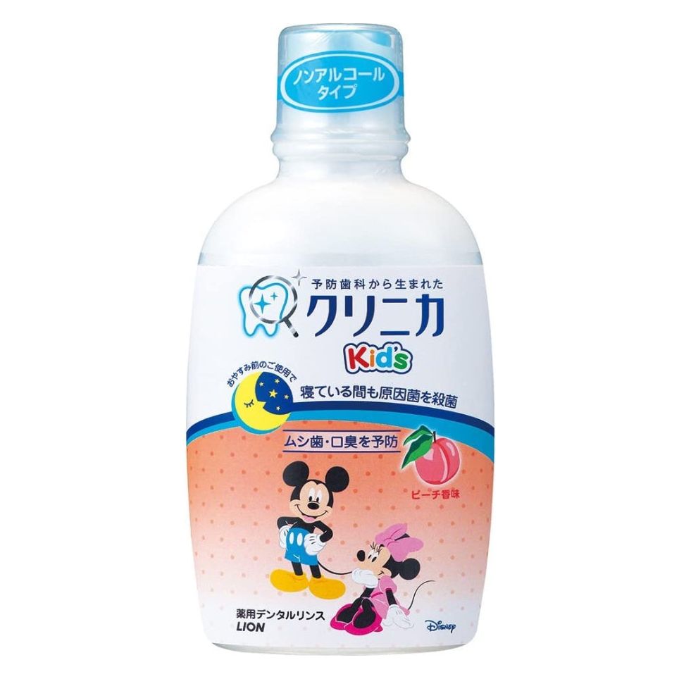 [6-PACK] Lion Japan Klinica Kid&#39;s Dental Rinse 250ml (3 Scent Available) Peach