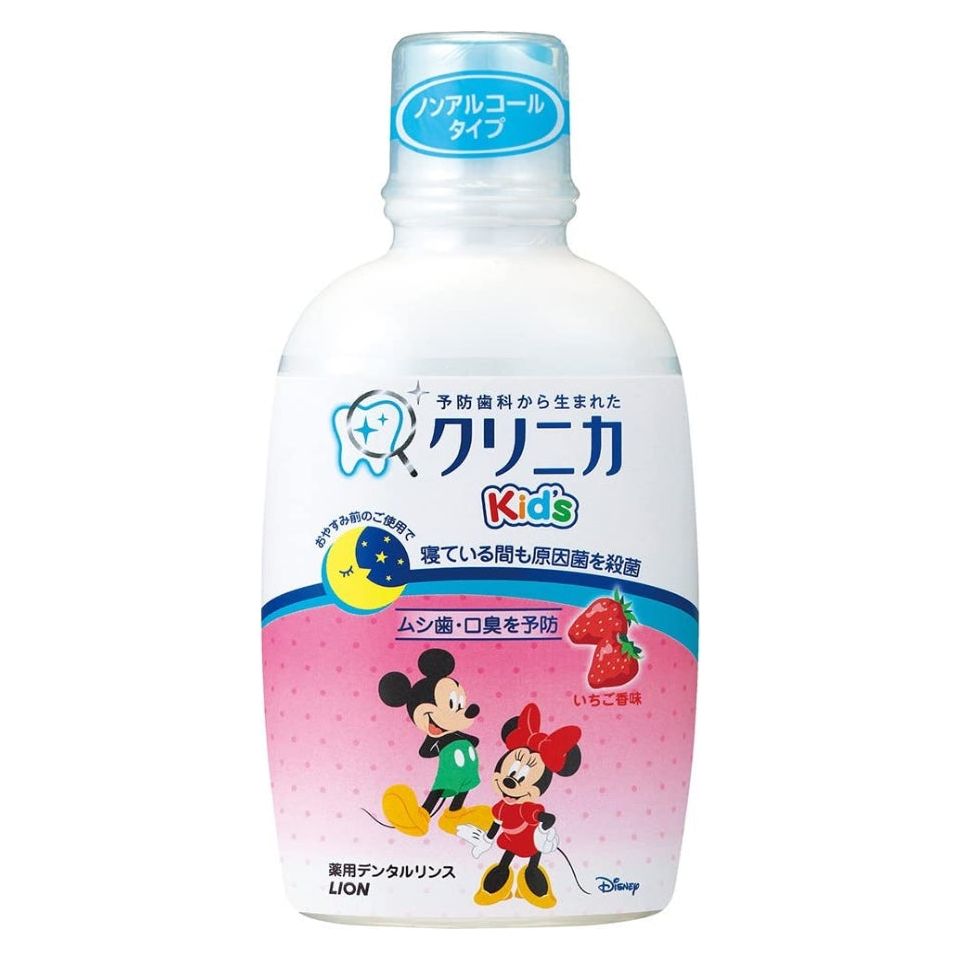 [6-PACK] Lion Japan Klinica Kid&#39;s Dental Rinse 250ml (3 Scent Available) Strawberry