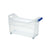 [6-PACK] INOMATA Japan Under-sink Storage Box Transparent With Casters 46*16*27cm