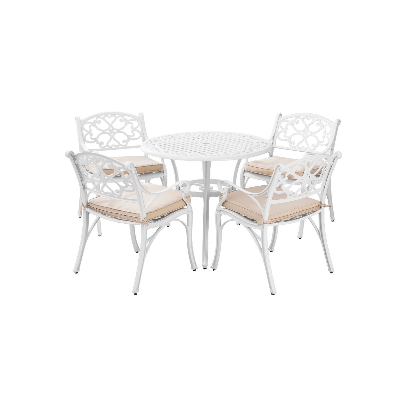 Marco Aluminium 5 Pce Setting(CAT-090 white + 2x CAC-042 white)