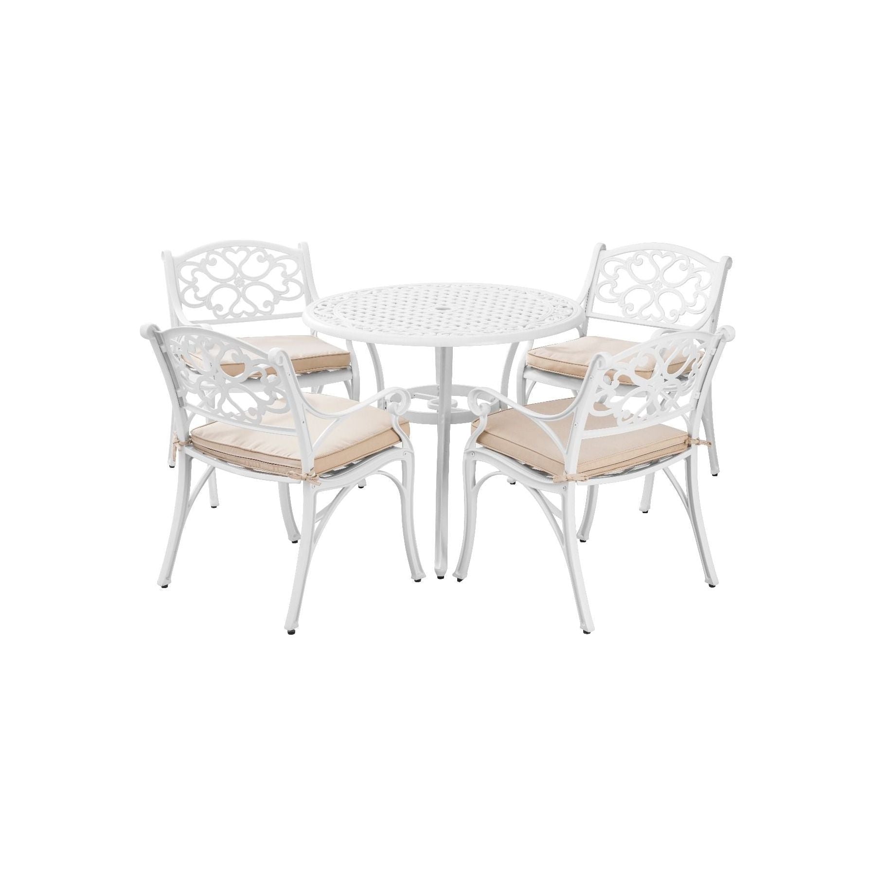 Marco Aluminium 5 Pce Setting(CAT-090 white + 2x CAC-042 white)