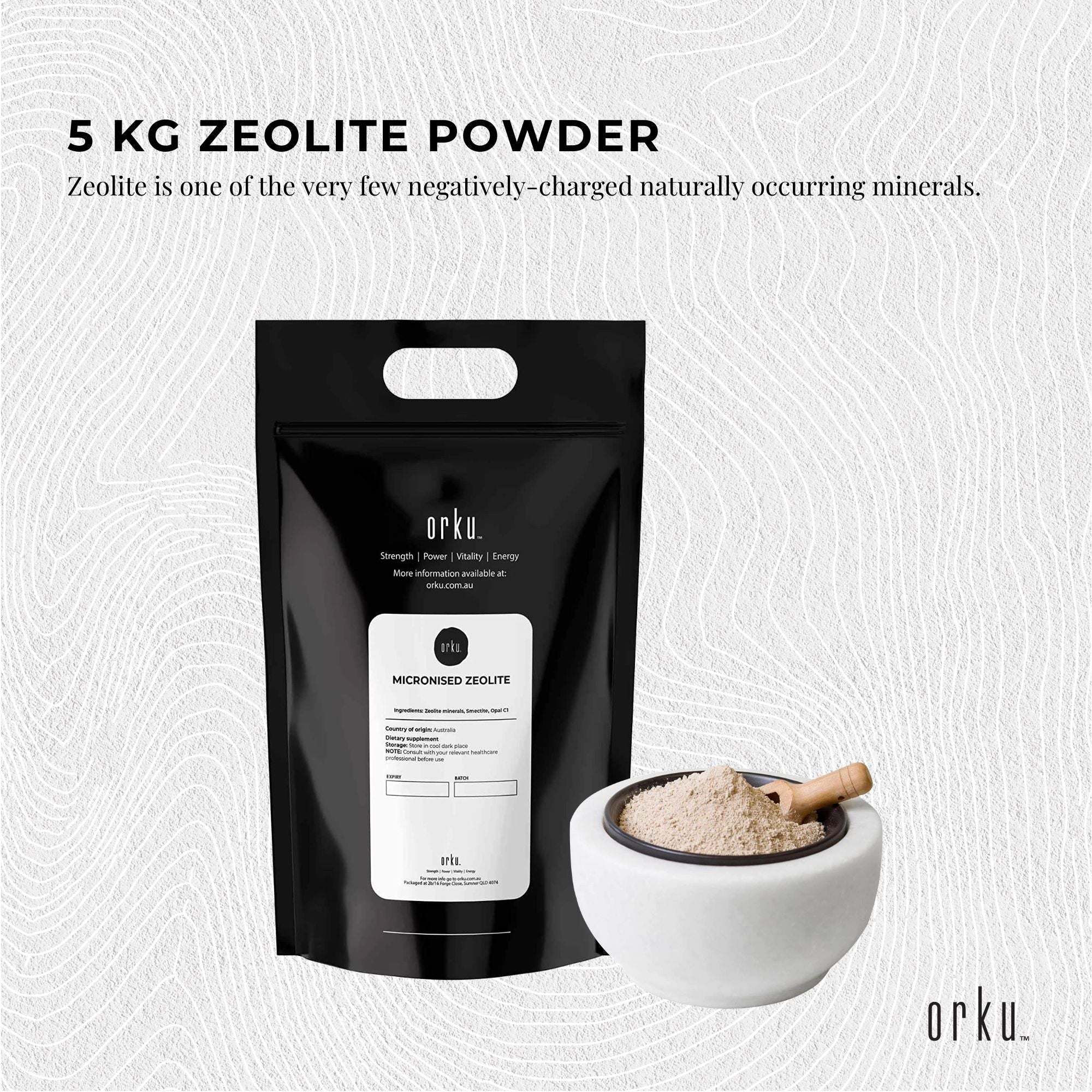 20Kg Pure Micronised Zeolite Powder Supplement Micronized Volcamin