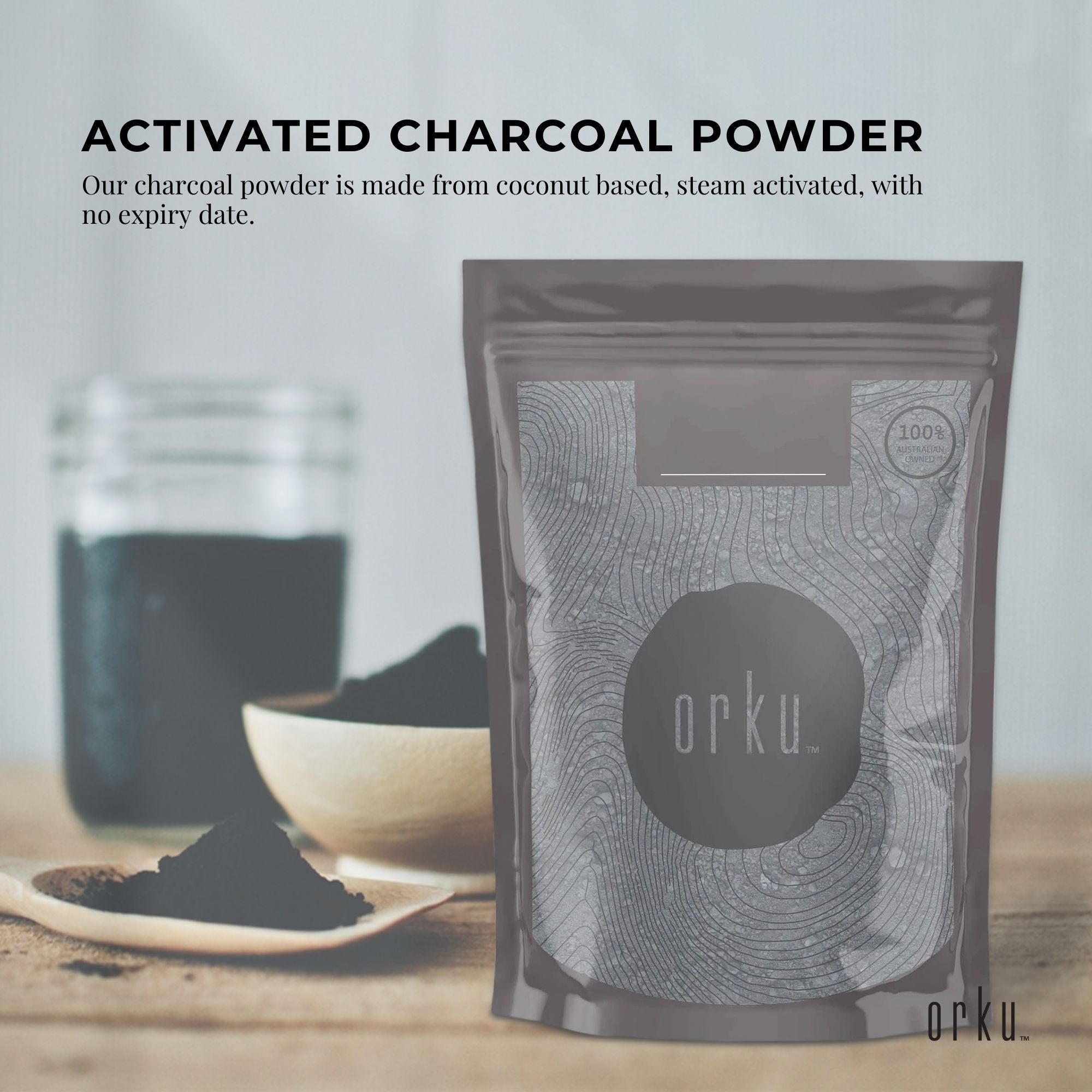 10g Activated Carbon Powder Coconut Charcoal - Teeth Whitening + Skin