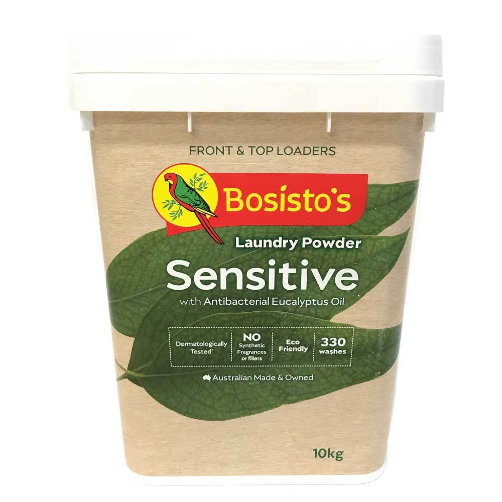 10Kg Laundry Powder Sensitive Bosisto&#39;s Bulk Eco Eucalyptus Washing Detergent