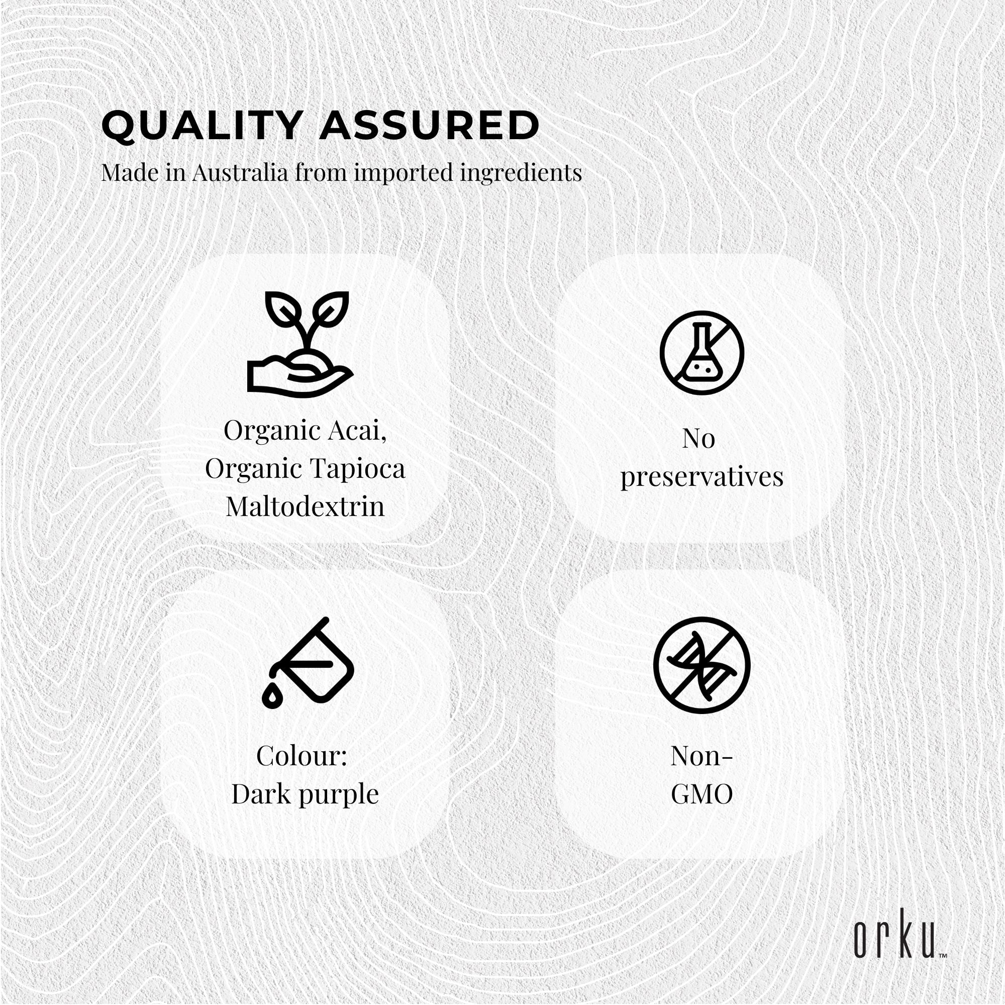 1Kg Acai Powder 100% Organic - Pure Superfood Amazon Berries