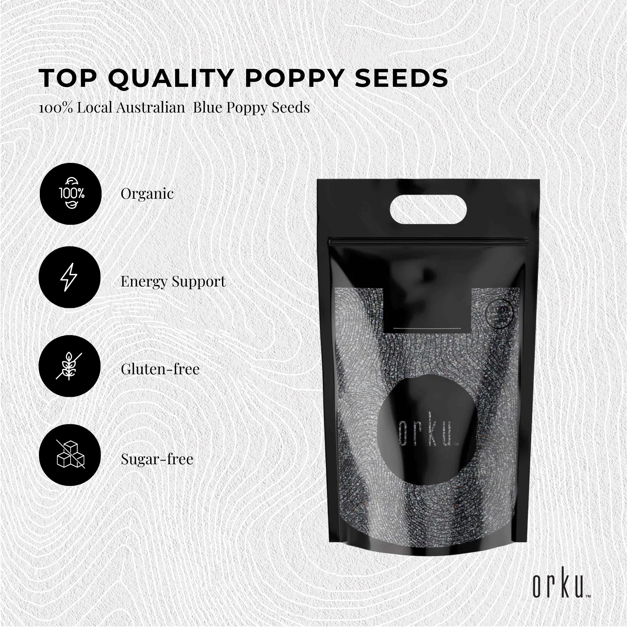 20Kg Poppy Seeds Pouch Blue Unwashed 100% Australian Food Baking Cooking Mineral