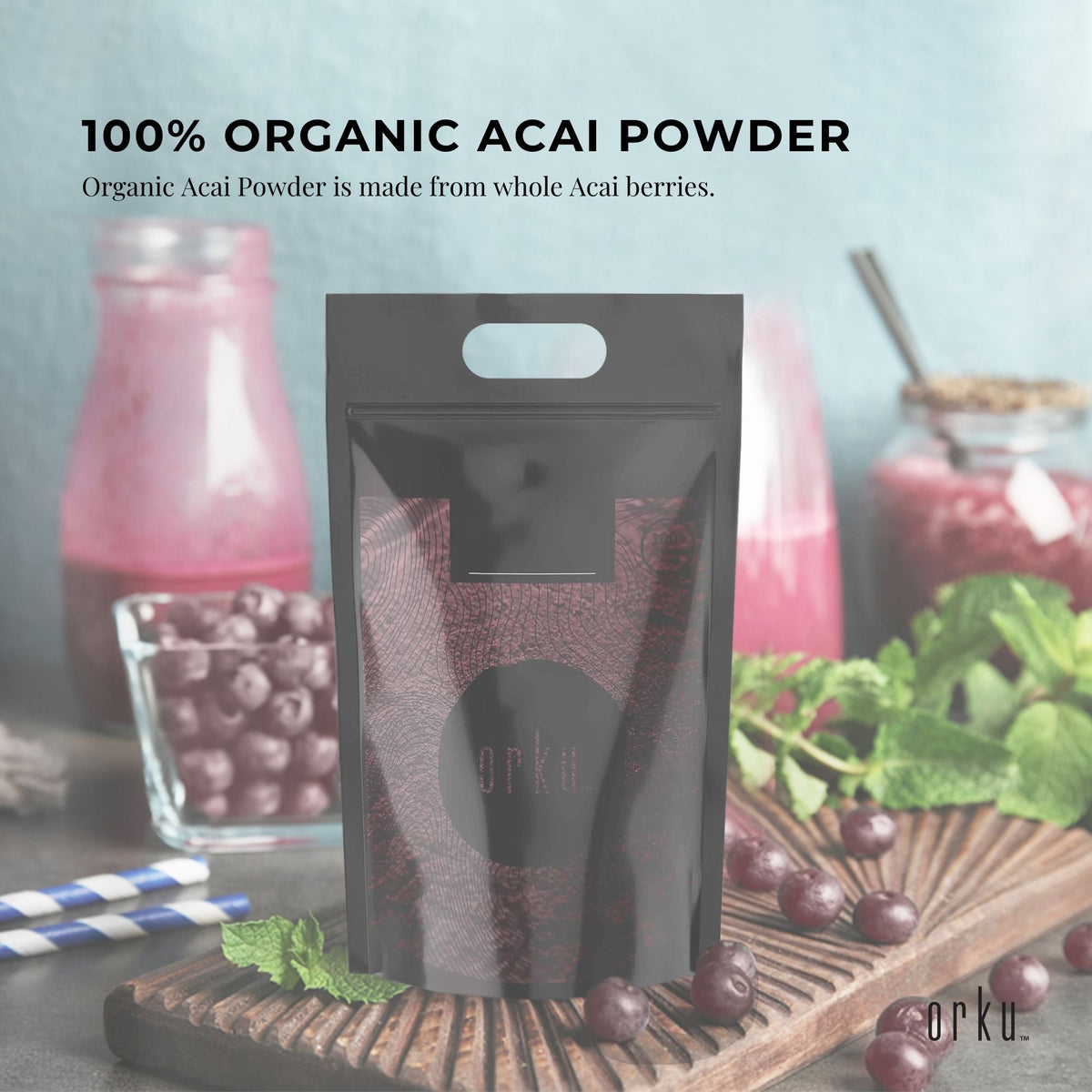 Bulk 10Kg Acai Powder 100% Organic - Superfood Amazon Berries