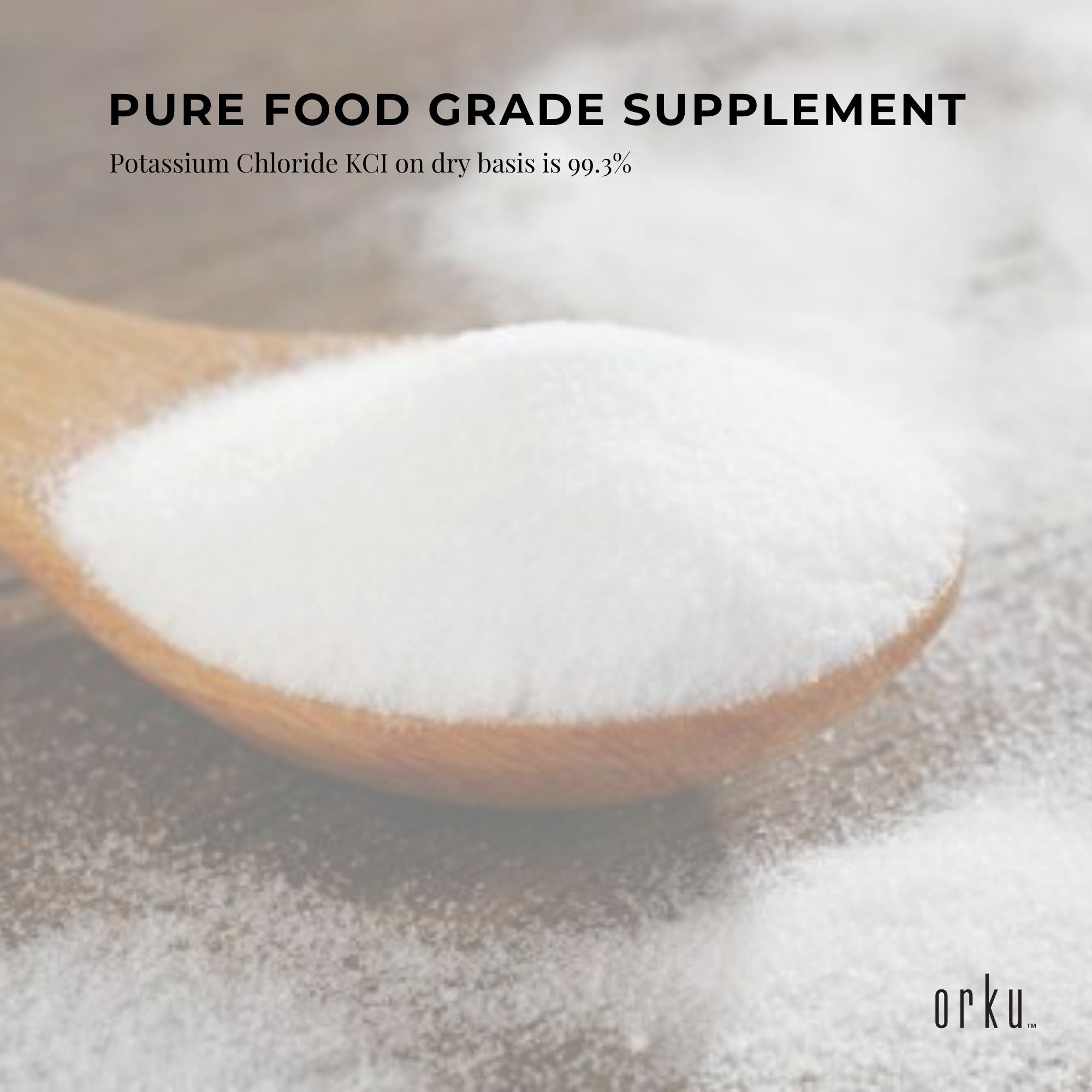 100g Potassium Chloride Powder - Pure E508 Food Grade Salt Substitute Supplement