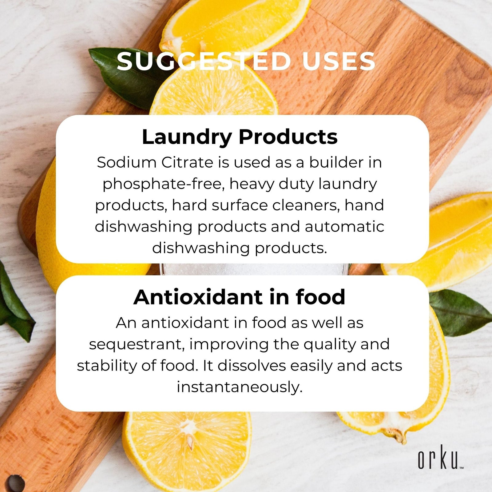 Bulk 20Kg Sodium Citrate Powder - Trisodium Food Grade Salt Acid Preservative