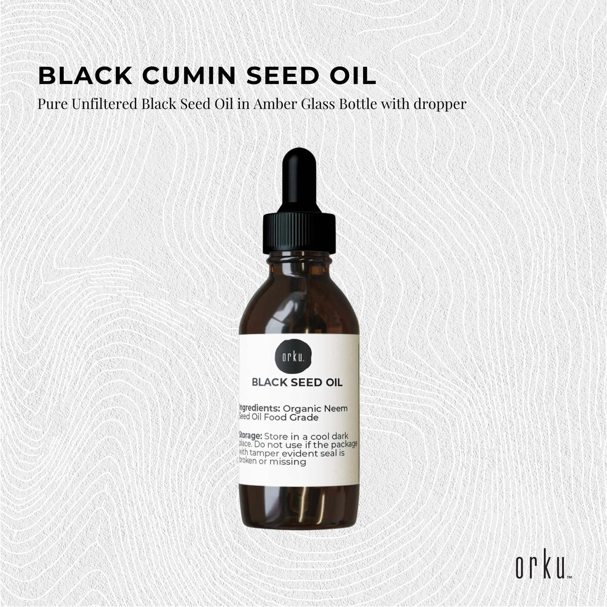 25ml Pure Black Seed Oil - 100% Ethiopian Nigella Sativa Cumin Cold Pressed