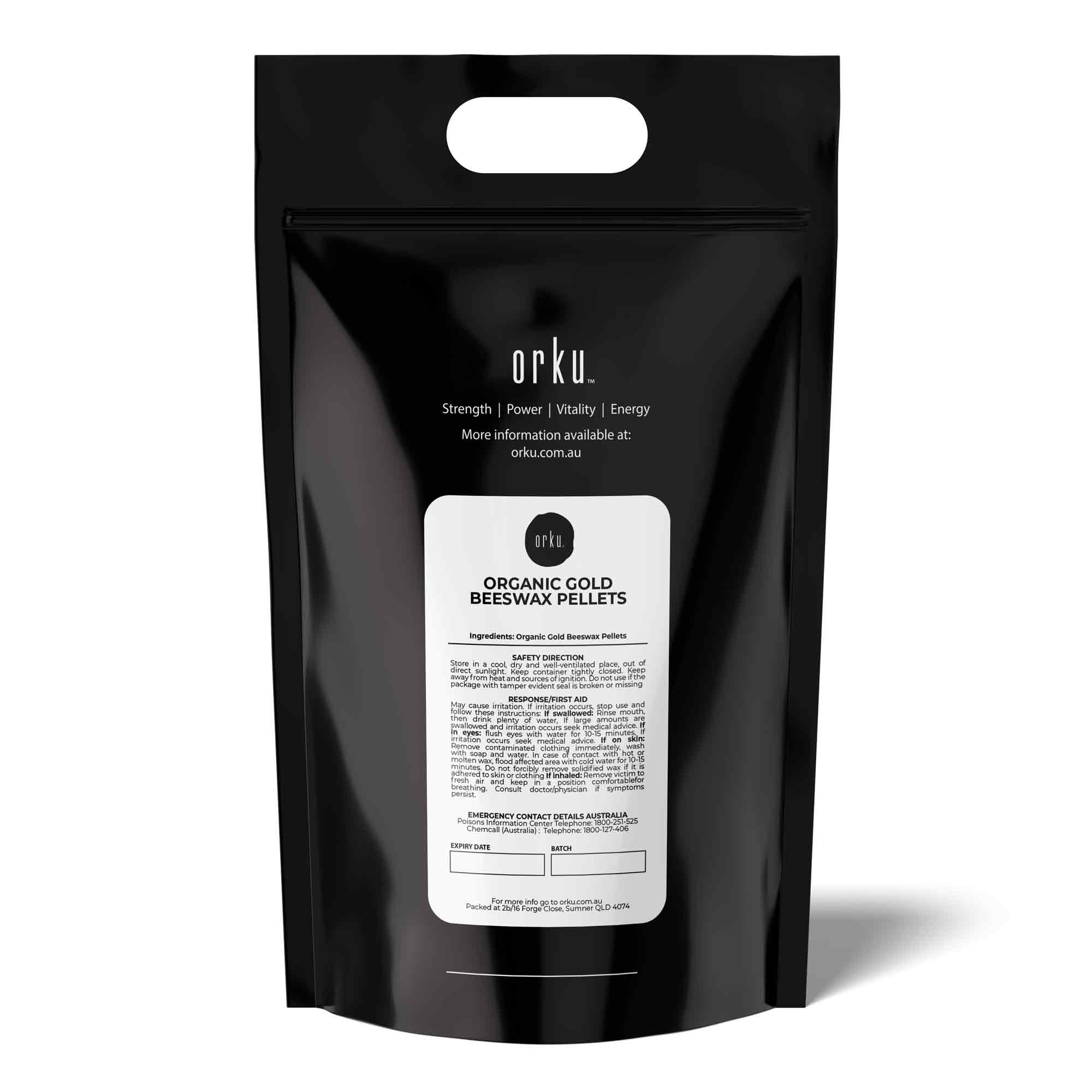 10kg Orku Organic Beeswax Pellets Yellow - Cosmetic Grade Quality Pure Bees Wax