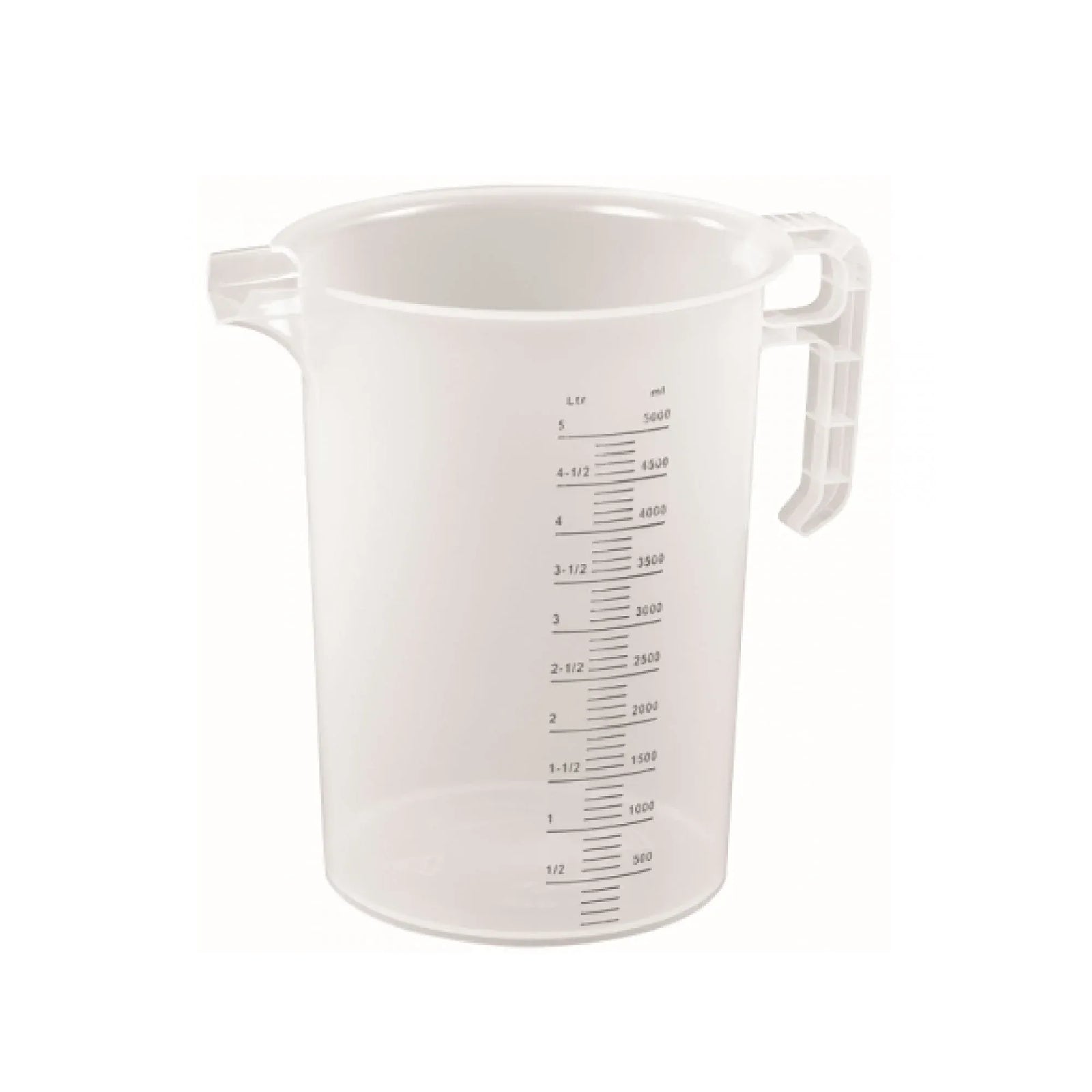 10x 5L Measuring Jug Heavy Duty Clear Plastic Propylene Food Grade BPA 5 Pro-Jug