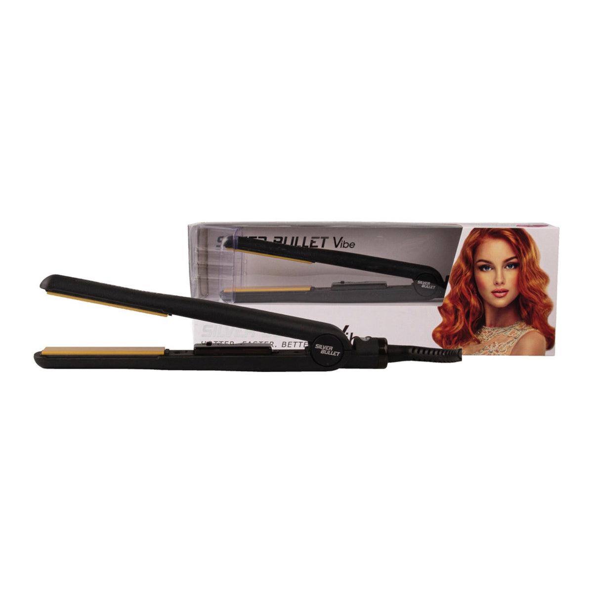 Silver Bullet Vibe Hair Straightener Iron 25mm Ceramic Plates Adjustable 230&amp;deg;C