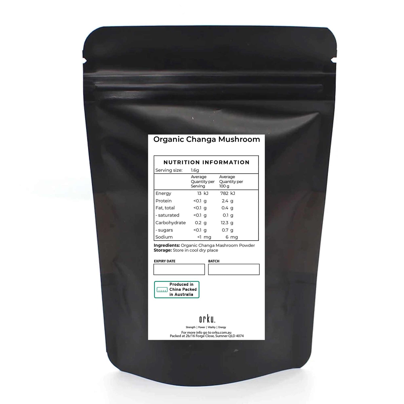 5Kg Organic Chaga Mushroom Powder - Supplement Inonotus Obliquus Health Food