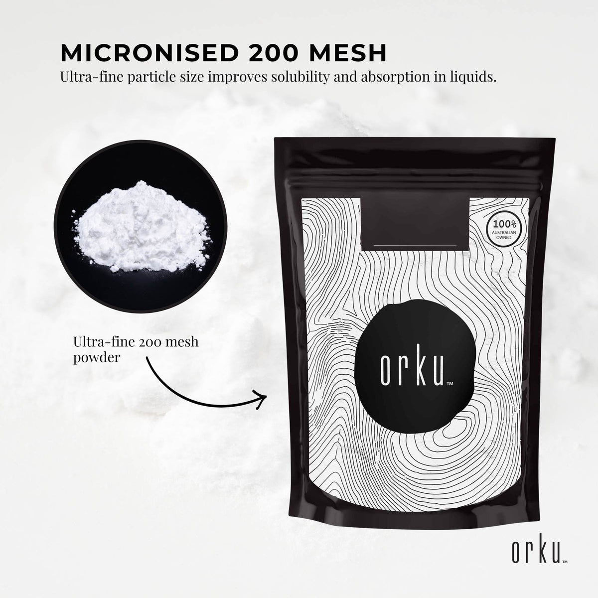 2Kg Creatine Monohydrate Powder - Micronised Pure Protein Supplement