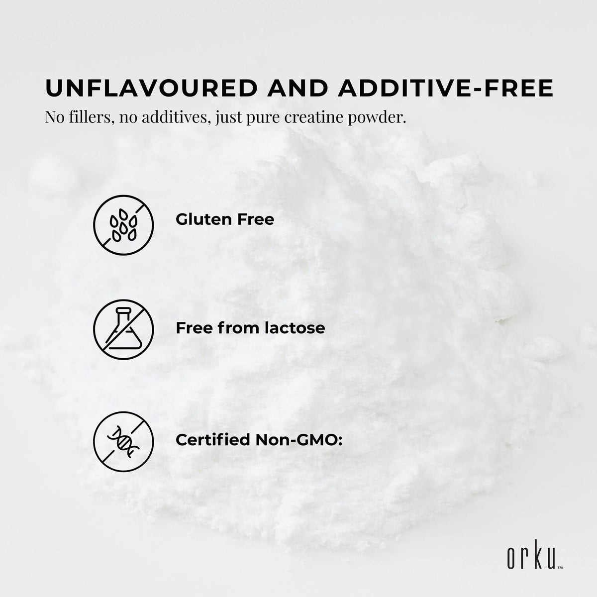 Orku 20Kg Creatine Monohydrate Powder – 200 Mesh Micronised | 99.9% Purity