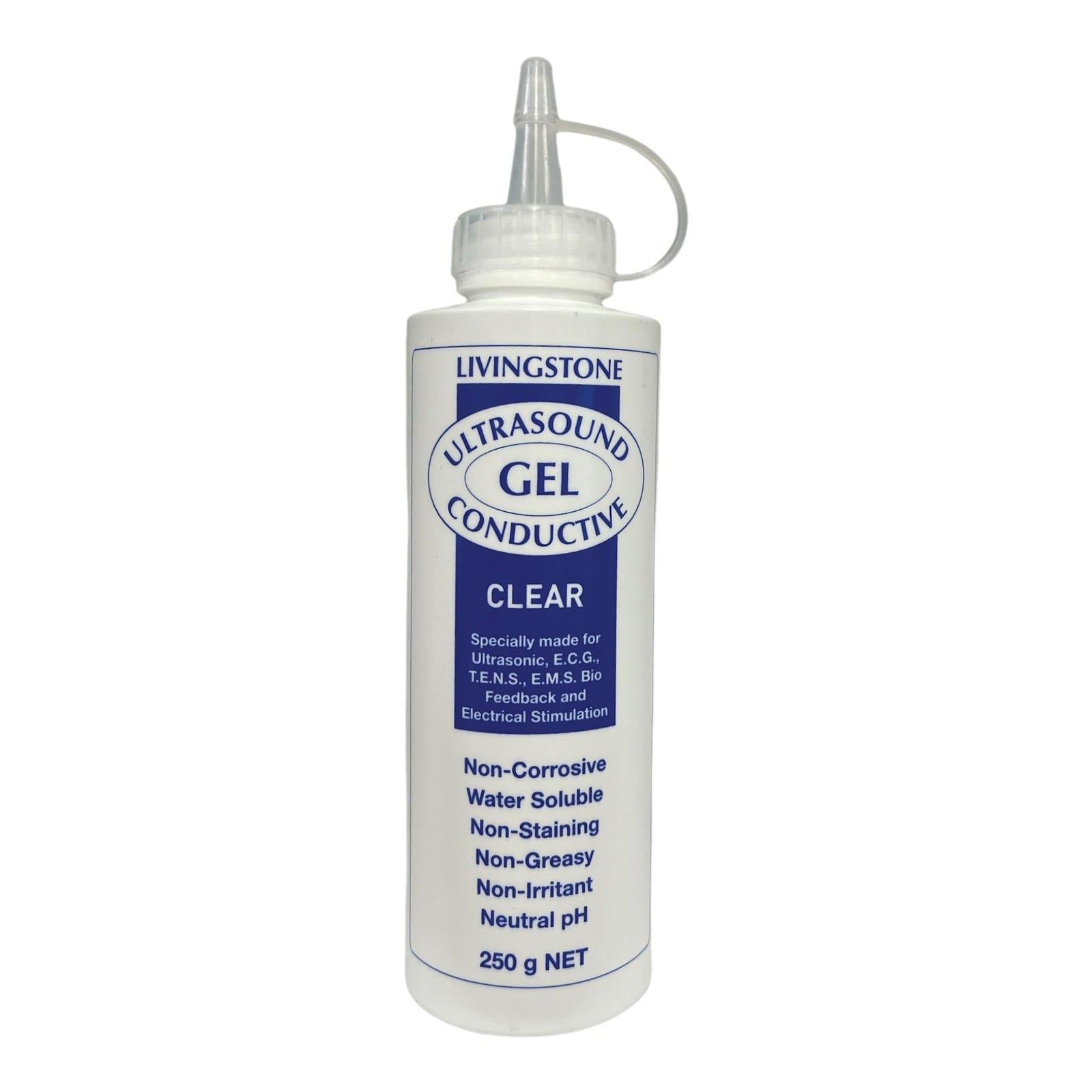 1x Livingstone 250ml Conductive Ultrasound Lubricating Gel