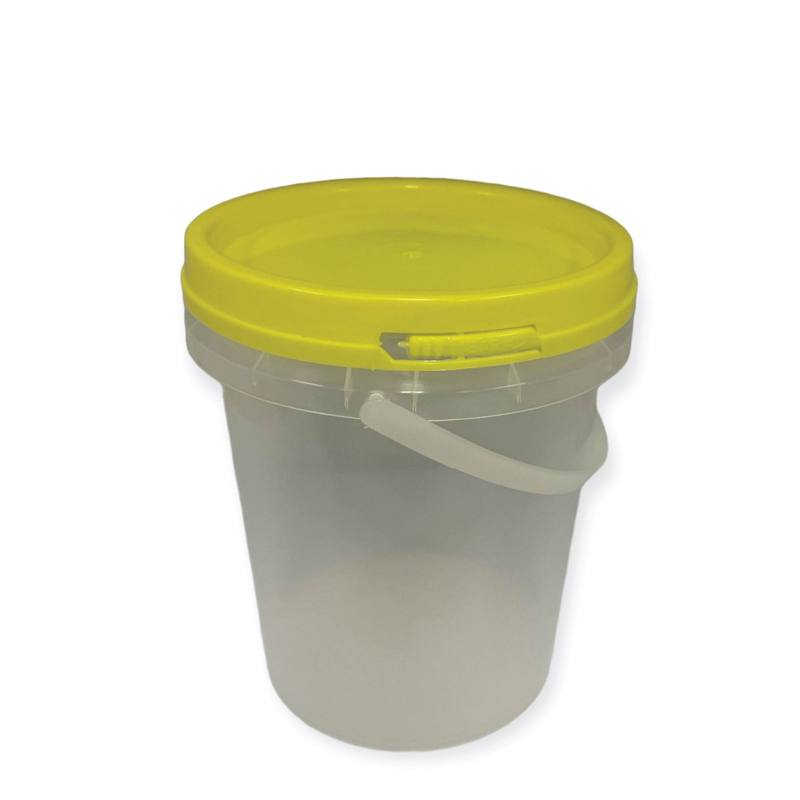 Bulk 10 x 1.2L Empty Honey Bucket with Lid - 1.5Kg Clear Tamper Proof Plastic Tub