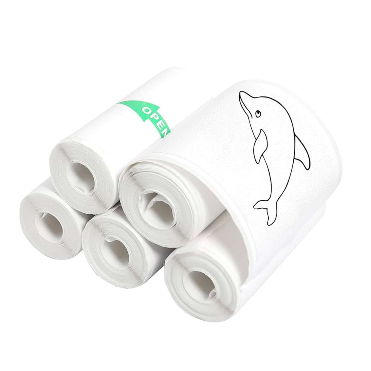 Social Hike 5 Pack Thermal Paper Camera Rolls Sticker - Instant Print Refill