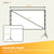 120” Portable Movie Projector Screen - Outdoor Indoor 16:9 4K Tripod Stand Case