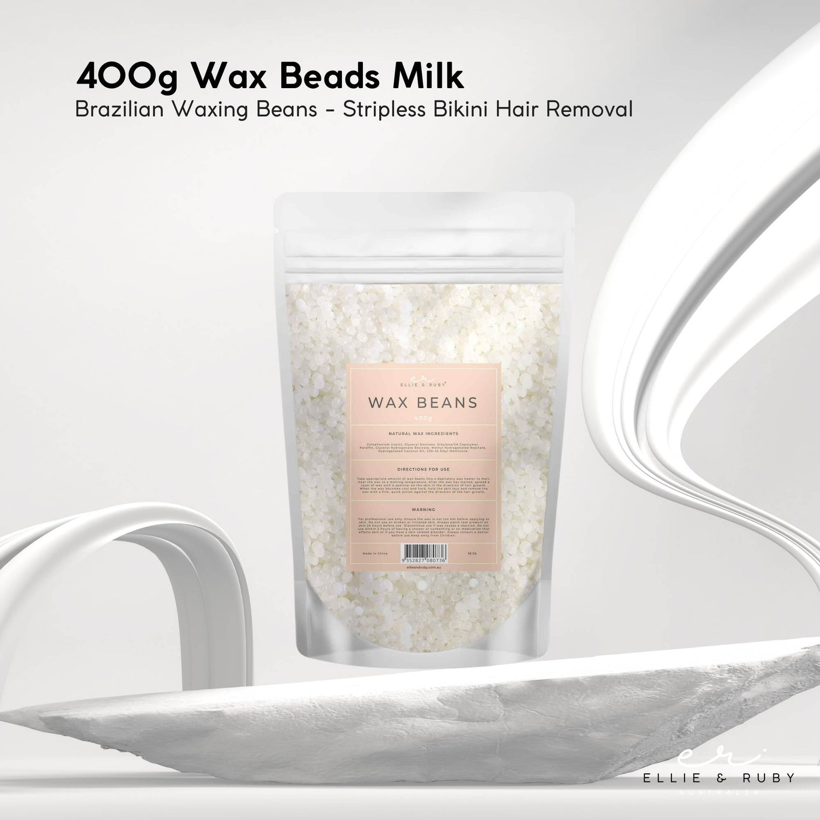 10x 400g Wax Beads Milk - Brazilian Waxing Beans - Stripless Hair Removal